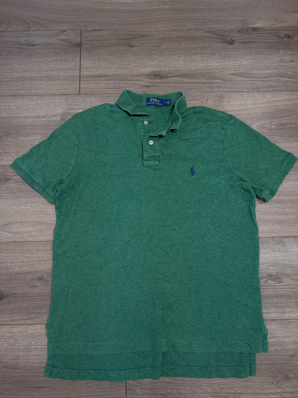 Ralph Lauren Green Short-Sleeve Polo with Navy Pony
